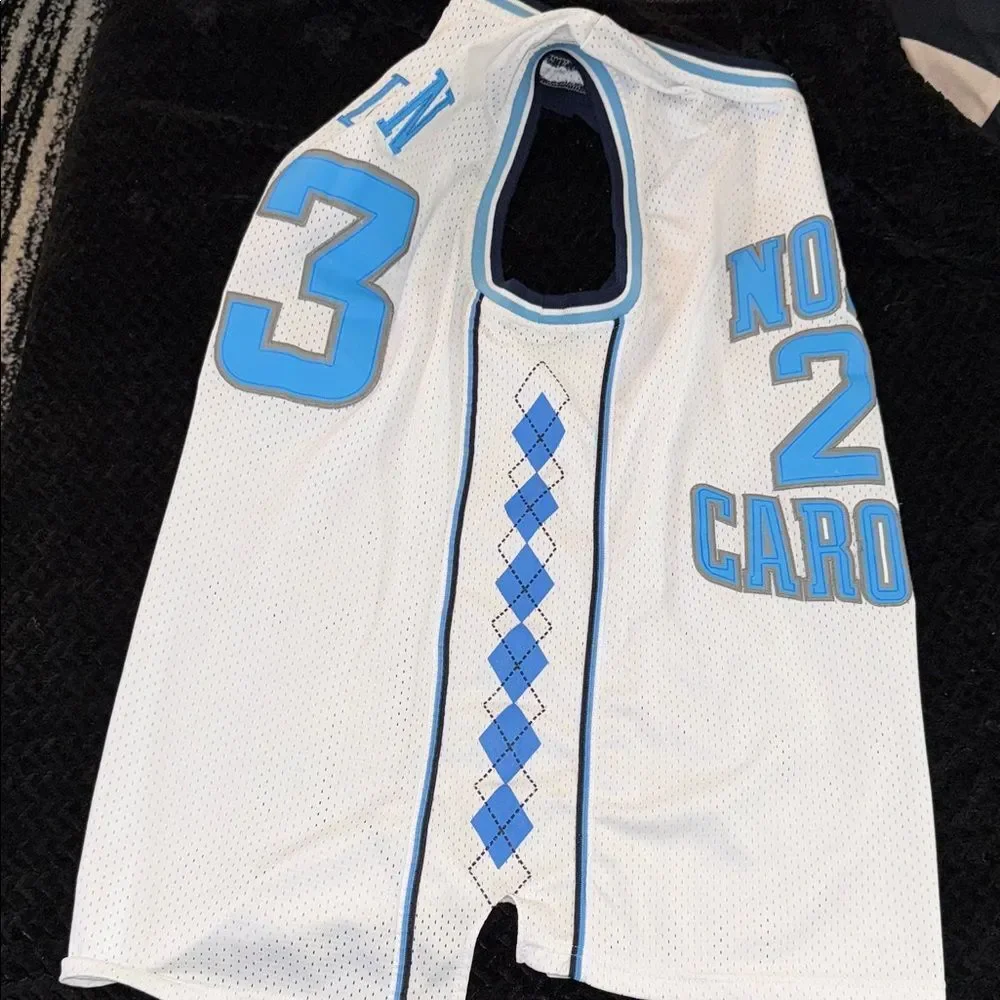 Jordan North Carolina Jersey - White and Blue